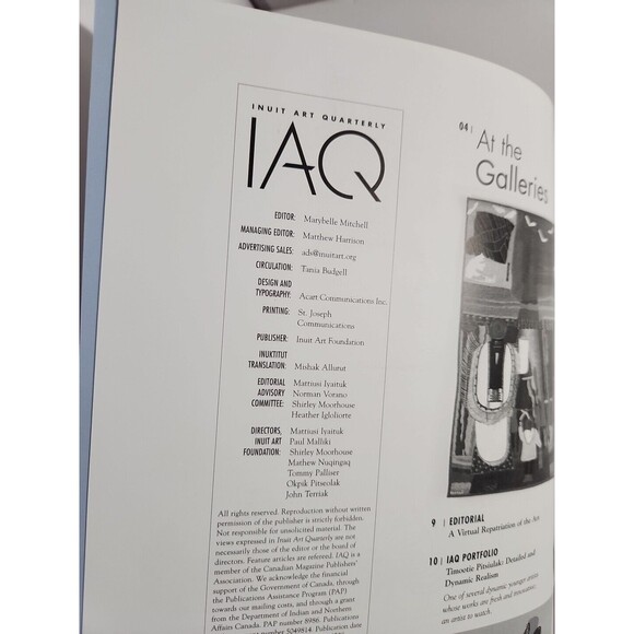 Inuit Art Quarterly (IAQ) – 2008, 4 Issues – Indigenous Canada Art Magazine - Picture 10 of 13